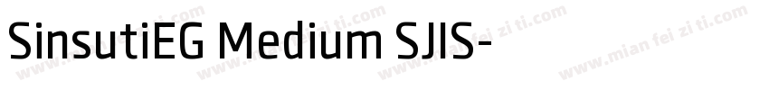 SinsutiEG Medium SJIS字体转换